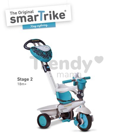 Trojkolka Dream Team Blue Touch Steering 4v1 smarTrike modro-šedá od 10 mes
