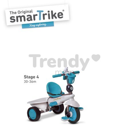 Trojkolka Dream Team Blue Touch Steering 4v1 smarTrike modro-šedá od 10 mes