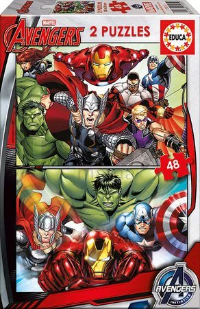 Puzzle Avengers Educa 2x 48 dielov