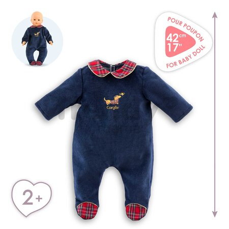 Pyžamo pre bábiku Pajamas Corolle Holidays Mon Grand Poupon Corolle vianočná edícia pre 42 cm bábiku od 24 mes