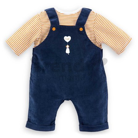 Tričko a overal pre bábiku T-shirt & Navy Blue Overall Mon Grand Poupon Corolle pre 42 cm bábiku od 24 mes