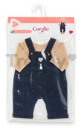 Tričko a overal pre bábiku T-shirt & Navy Blue Overall Mon Grand Poupon Corolle pre 42 cm bábiku od 24 mes