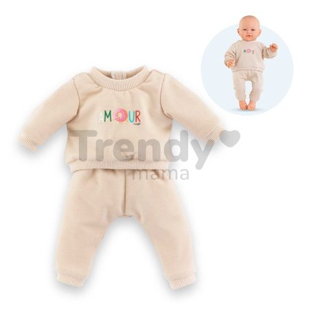Tepláková súprava pre bábiku Beige Tracksuit Mon Grand Poupon Corolle pre 42 cm bábiku od 24 mes