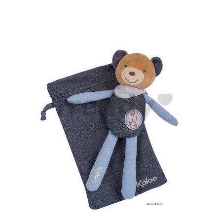 Plyšový medvedík postavička na maznanie Blue Denim-Doudou Kaloo 20 cm pre najmenších