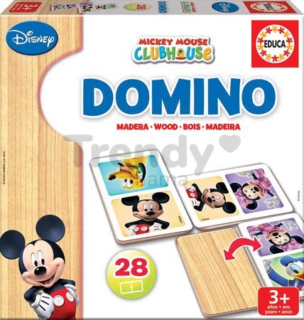 Drevené domino Mickey Mouse a priatelia Educa 28 ks