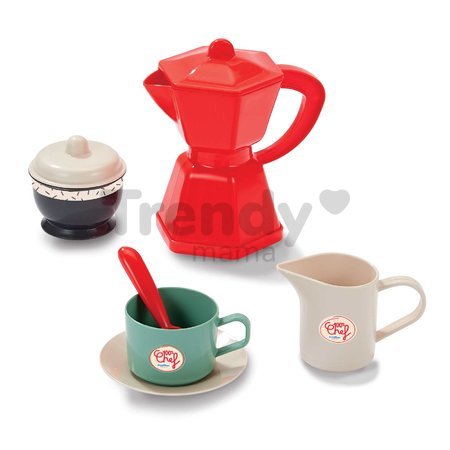 Servírovací vozík Breakfast 100% Chef Écoiffier s čajovou súpravou croissant a koláčik 22 dielov od 18 mes