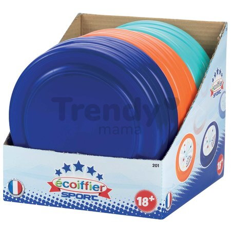 Lietajúci tanier Écoiffier priemer 22,5 cm červený/oranžový od 18 mes