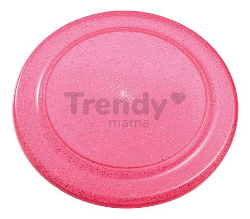 Lietajúci tanier Écoiffier priemer 23 cm priesvitný červený/modrý od 18 mes