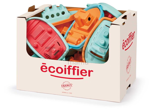 Loďka do vody Écoiffier (dĺžka 33,5 cm) žlto-modrá od 18 mes