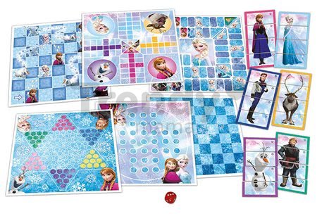 Spoločenské hry Frozen 8v1 Special set Educa po anglicky od 4 rokov