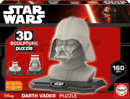 Puzzle 3D Sculpture Hviezdne vojny Darth Vader Educa 160 dielov od 6 rokov