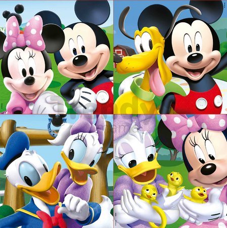 Puzzle Mickey Mouse v kufríku Educa 25-20-16-12 dielov progresívne od 24 mes