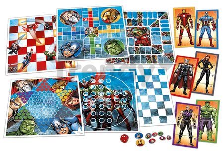 Spoločenské hry Avengers 8v1 Special set Educa po anglicky od 4 rokov
