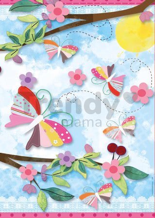 Puzzle Scrap Garden Art Educa 500 dielov + ozdoby na nalepenie od 11 rokov