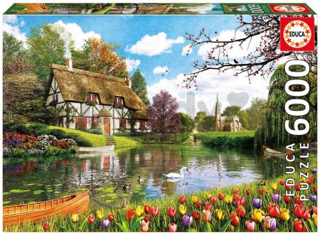 Puzzle Genuine Lakeside Cottage Educa 6000 dielov od 15 rokov