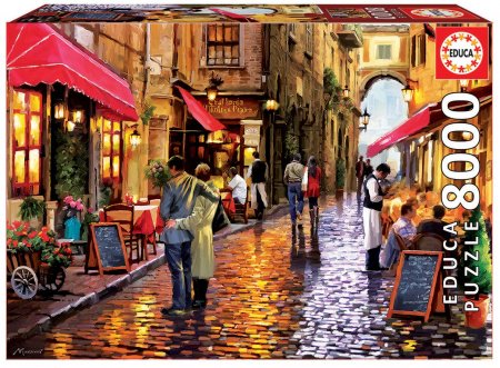 Puzzle Genuine Cafe street Educa 8000 dílů od 15 let