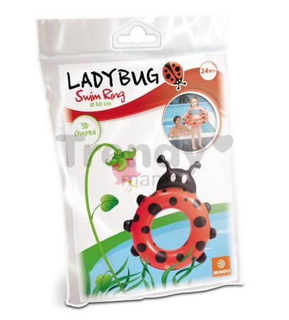 Nafukovacie plávacie koleso Lady Bug Beach Ball Mondo 50 cm od 24 mes