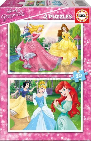 Puzzle Disney Princezné Educa 2x 20 dielov