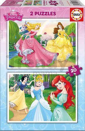 Puzzle Disney Princezné Educa 2x 20 dielov