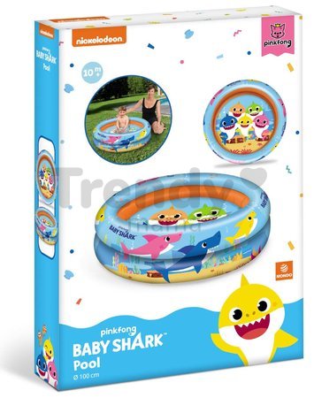 Nafukovací bazén dvojkomorový Baby Shark Mondo 100 cm priemer od 10 mes