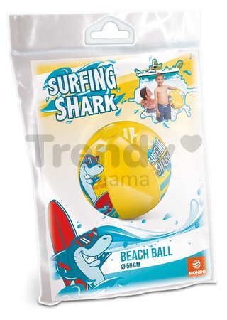 Nafukovacia plážová lopta Surfing Shark Mondo 50 cm od 10 mes