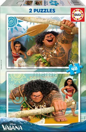 Puzzle Vaiana Disney Educa 2x48 dielov od 4 rokov