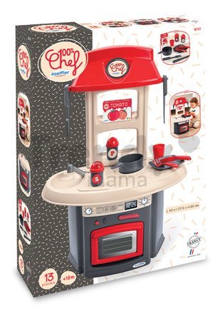 Kuchynka medená 100% Chef Italian Écoiffier s 13 doplnkami od 18 mes
