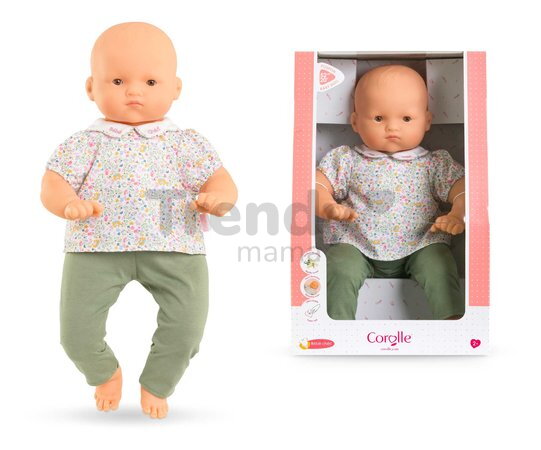 Bábika na obliekanie Bébé Chéri Mon Grand Poupon Corolle s hnedými klipkajúcimi očami 52 cm