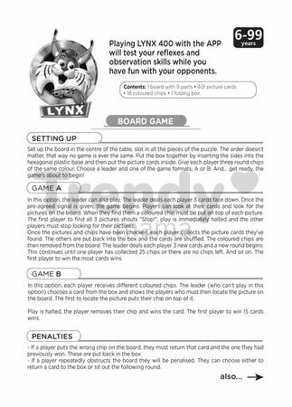 Rodinná spoločenská hra Lynx Educa 400 obrázkov v angličtine od 6 rokov