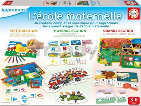 Náučné hry Kit L'Ecole Maternell Educa puzzle a skladačky 3-6 rokov