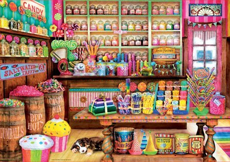 Puzzle Genuine Candy Shop Educa 1000 dielov od 11 rokov