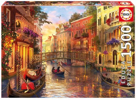 Puzzle Genuine Sunset in Venice Educa 1500 dielov od 11 rokov