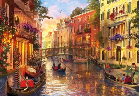 Puzzle Genuine Sunset in Venice Educa 1500 dielov od 11 rokov