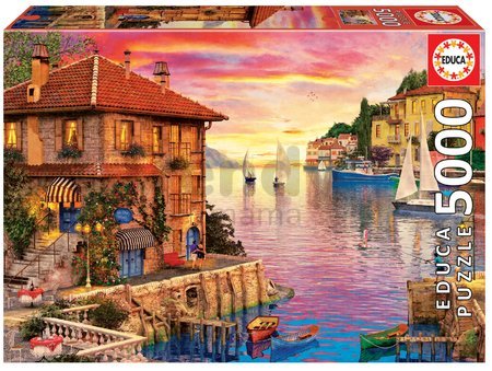 Puzzle Genuine Stredomorský prístav, Dominic Davison Educa 5000 dielov od 11 rokov