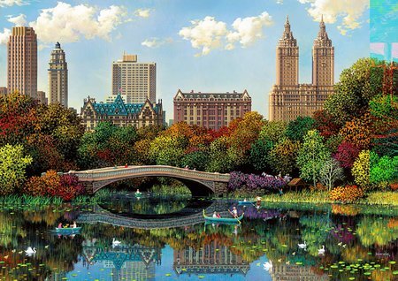 Puzzle Genuine Central Park Bow Bridge, Alexander Chen Educa 8000 dielov od 11 rokov
