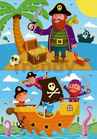 Rozprávkové puzzle Piráti Educa 2x 20 dielov