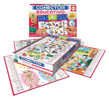 Spoločenská hra Conector Educativo & Učenie Educa španielsky 352 otázok od 5-8 rokov