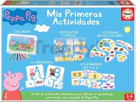 Náučné hry pre najmenších Peppa Pig Educa 5 rôznych náučných aktivít od 3-6 rokov