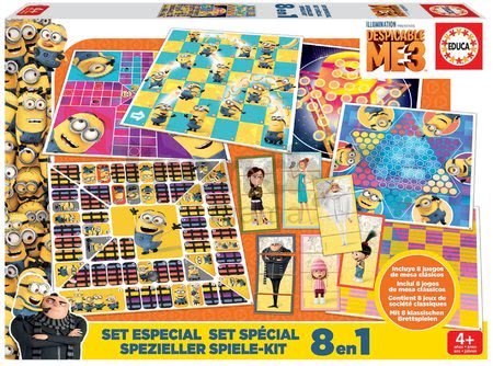 Spoločenské hry Minions Despicable ME3 8v1 Special set Educa od 4 rokov