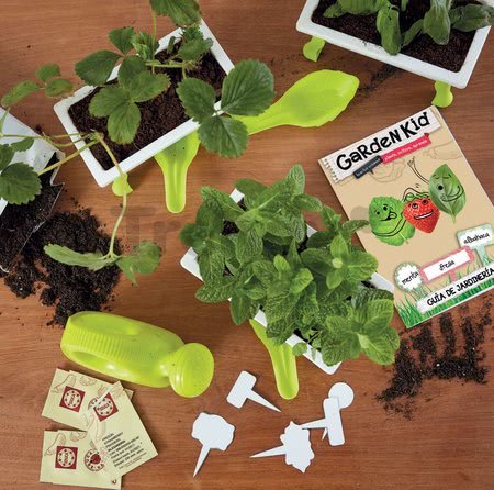 Malý záhradník - bylinky Strawberry-Mint-Basil Educa Nature so záhradníckymi potrebami od 5 rokov