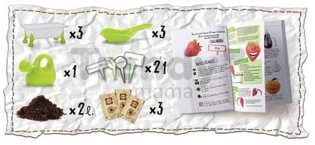 Malý záhradník - bylinky Strawberry-Mint-Basil Educa Nature so záhradníckymi potrebami od 5 rokov