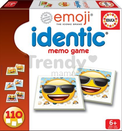 Pexeso Smajlíci Emoji Identic Memo Game Educa 110 kariet od 6 rokov