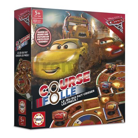 Spoločenská hra Cars 3 Crazy 8 Educa po francúzsky, 2-4 hráči od 5 rokov