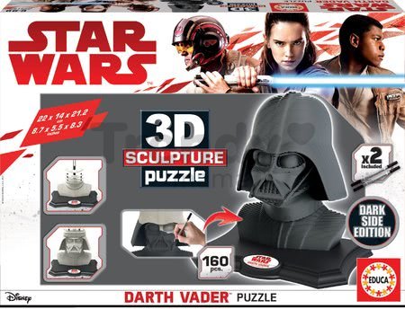 Puzzle 3D Sculpture Darth Vader Star Wars edícia Dark side Educa 160 dielov