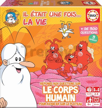 Spoločenská hra Hello Maestro La Vie Le Corps Humain Educa francúzsky pre 2-4 hráčov od 6 rokov