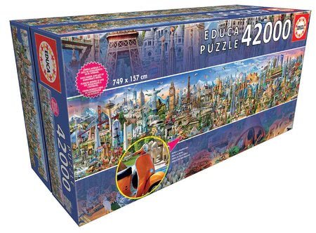 Puzzle Around the world Educa 42000 dielov od 11 rokov