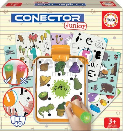 Spoločenská hra Škôlka Conector Junior Educa 40 kariet a 200 otázok a inteligentné pero