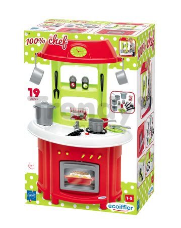 Kuchynka Tradition Écoiffier s 19 doplnkami a výškou 80 cm od 12 mes