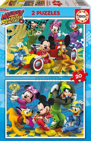 Puzzle Mickey Roadster Racers Educa 2x20 dielov od 4 rokov