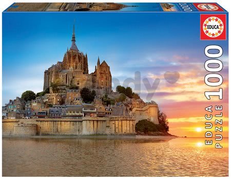 Puzzle Mont Saint Michel Educa 1000 dielov a Fix lepidlo od 11 rokov